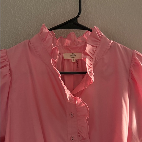 Entro Pink Ruffled dress - Picture 2 of 6